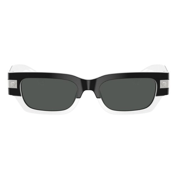New VERSACE Black Rectangle VE4465 5459/87 Sunglasses Women - Picture 2 of 7